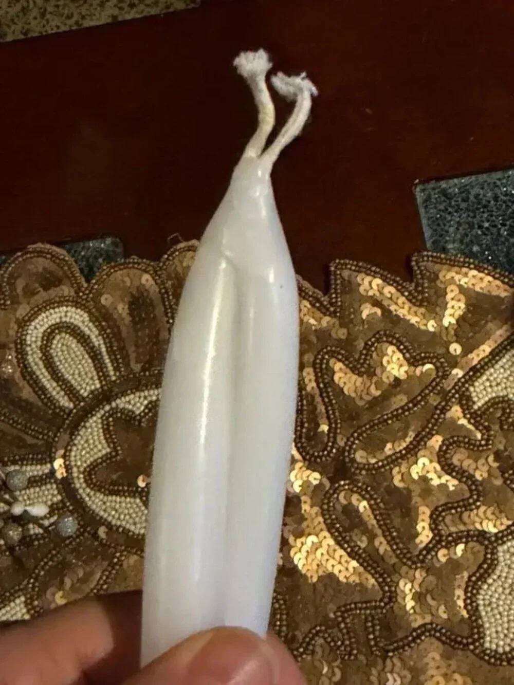 3Pcs~White Double Twist ~2 skinny taper decorative spiral taper long candles